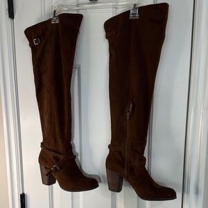 Madden Girl Brown Over-the-Knee Boots